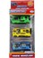 Die Cast Metal 3'lü Yarış Arabaları Yeşil Araçlı 5
