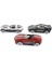 Die Cast Metal 3'lü Yarış Arabaları Siyah Araçlı 2
