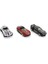 Die Cast Metal 3'lü Yarış Arabaları Siyah Araçlı 3