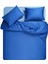 Solıd 300 Tc Çift Kişilik Pamuk Saten %100 Pamuk Saten Nevresim Seti 200X220 cm Koyu Mavi 5