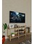 Ahşap Tv Ünitesi – 120 cm – 3 Katlı Açık Raflı Televizyon Sehpası – 30X43X120 cm 4