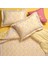 Lahor 200 Tc Kıng Sıze Pamuk Percale Nevresim Takımı 240X220 cm Sarı 1