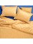 Solıd 300 Tc Geniş Çizgili Çift Kişilik Pamuk Saten Nevresim Seti 200X220 cm Sarı 1