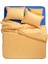 Solıd 300 Tc Geniş Çizgili Çift Kişilik Pamuk Saten Nevresim Seti 200X220 cm Sarı 2