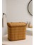 Elite Hardwood Bambu Düzenleyici Sepet Saklama Kutusu Düzenleyici Hasır Bambu Sepet 26*26*20 cm 1 Adet 1