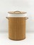 Rem Lorin Bambu Katlanır Oval Tek Hazneli Çamaşır Sepeti 35x50 cm – Yıkanabilir İç Bezli ve Dayanıklı Tasarım 4