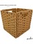 Elite El Yapımı Bambu Rattan Katlanabilir Çamaşır Sepeti 27X27X27 1 Adet 1