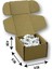 6X6X4CM Kilitli Dayanıklı E-Ticaret Karton Kargo Kutusu 25 Adet 1