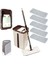 Elite Microfiber Tablet Mop 5 Paspaslı Temizlik Seti 6+6=12 Litre Kova+Metal Sap 5ADET Paspas Fiyata Dahil 1 Adet 1