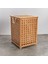 Elite Bambu Kare Iki Bölmeli Çamaşır Sepeti 45X45X62 cm 1 Adet 2