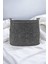 Elite Çok Amaçlı Organizer Siyah Keçe | Felted Örgülü Çamaşır Sepeti 50X32X40CM 1 Adet 1