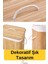 Elite Kapaklı El Yapımı Dekoratif Modern Doğal Ahşap Bambu Banyo Kirli Çamaşır Sepeti 40 x 30 x 60 cm 1 Adet 3