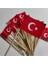 Elite Türk Bayraklı Kürdan 25 Adet 12CM 1 Adet 1