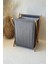 Elite Bambu Katlanır Kirli Çamaşır Sepeti Gri 34X42X58 cm 1 Adet 3