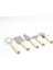 Elite Krem Silikon Saplı 5 Prç Metal Mutfak Gereçleri COOK-270 1 Adet 1