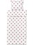 Elite Tek Kişilik Nevresim Takımı Kalpli Kırmızı-Beyaz 150X200/50X60 cm %100 Pamuk 1 Adet 2