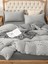 Elite Gray Collection Çift Kişilik Pamuk Lastikli Çarşaflı Nevresim Takımı 1 Adet 2