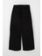 Kız Çocuk Gabardin Pantolon Geniş Paça Beli Lastikli 5-9 Yaş, Siyah 2