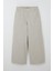 Kız Çocuk Gabardin Pantolon Geniş Paça Beli Lastikli 5-9 Yaş, Taş 1
