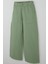 Kız Çocuk Gabardin Pantolon Geniş Paça Beli Lastikli 10-14 Yaş, Mint Yeşili 3