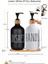 Elite 2 Li Bambu Standlı Cam Mutfak Sıvı Sabunluk Seti - Bambu Stantlı Sabunluk Siyah Beyaz 500ML+500ML 1 Adet 2