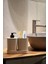 Elite Creative 3 Parça Banyo Seti - Sıvı Sabunluk - Diş Fırçalık - Süngerlik Hazneli Stantlı Bej 1 Adet 3