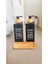 Elite 2’li Siyah Dekoratif Mutfak Banyo Sıvı Cam Sabunluk Seti 500 ml Bambu Stantlı Set 1 Adet 4