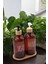 Elite Premium Cam Sıvı Sabunluk Seti – 2’li | Bambu Altlıklı | 500 ml | Estetik & Fonksiyonel- 3 Parça 1 Adet 2