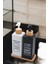 Elite Premium Cam Sıvı Sabunluk Seti – 2’li | Bambu Altlıklı | 500 ml | Estetik & Fonksiyonel- 3 Parça 1 Adet 1