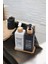 Elite Premium Cam Sıvı Sabunluk Seti – 2’li | Bambu Altlıklı | 500 ml | Estetik & Fonksiyonel- 3 Parça 1 Adet 3