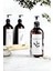 Elite Çiçekli Etiketli Cam Şampuan Etiketli Amber Şişe 500 ml 1 Adet 1