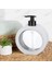 Elite Lüx Görünüm Tezgah Üstü Mutfak Banyo Lavabo Wc Plastik Oval Gri, Bej Sıvı Sabunluk 350ML - 11,80OZ 1 Adet 3