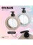 Elite Lüx Görünüm Tezgah Üstü Mutfak Banyo Lavabo Wc Plastik Oval Gri, Bej Sıvı Sabunluk 350ML - 11,80OZ 1 Adet 5