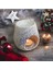 Elite Seramik Yağmur Desen Buhurdanlık ( 1 Adet Tealight Mum ve Tek Kullanımlık Esans ile Gönderilir) 1 Adet 2