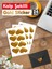 Elite Yapışkanlı Kalp Şekilli Gold Sticker Etiket Hediye Paketleme Parti Hediyeleri 24 Adet 3,5x2,5 Cm-Gks 1 Adet 1