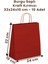 Elite Kırmızı Kraft Burgu Saplı Kağıt Alışveriş Çanta 10 Adet - 32X10X24CM (Karton) (Alışveriş, Hediyelik) 1 Adet 1