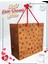 Elite Kraft Karton Çanta Kırmızı Kalp Desenli Hediye Paketi Çanta Poşet 2'li 22*22*11CM -T889 1 Adet 3