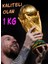 Elite 30 cm Boy Dünya Kupası Gold Kaplama Gerçek Boyut Messi Qatar Futbol ( 30CM 1kg ) 1 Adet 1