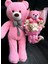 Elite Hediye Sevgiliye 90CM Pembe Ayıcık ve Büyük Ayıcıklı Ayıcık Buketi Peluş Buket 14 Şubat Hediyesi 1 Adet 2