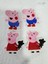 Elite Peppa Pig 4 Adet Büyük Boy Terlik Süsü 5x4.5 cm Peppa 1 Adet 1