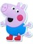 Elite Peppa Pig 4 Adet Büyük Boy Terlik Süsü 5x4.5 cm Peppa 1 Adet 3