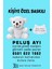 Kişiye Özel Baskılı Sevimli Peluş Ayıcık (BEYAZ)-3BPELUŞ001 1 Adet 2