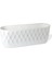 Elite 6,5 Lt Yakamoz Balkon Saksısı Hazneli Baklava Desenli Plastik Saksı 2 No 48 cm 1 Adet 1