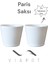 Elite Paris Toprak Saksı Büyük Delikli Tabaksız 2 Adet 15X13CM 1200 ml - Beyaz 1 Adet 1