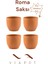 Elite 4 Adet Roma Toprak Saksı Deliksiz Tabaksız Çömlek 14X12 1000ML 1 Adet 1