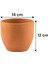 Elite 4 Adet Roma Toprak Saksı Deliksiz Tabaksız Çömlek 14X12 1000ML 1 Adet 2