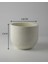 Elite Dekoratif Beton Saksı - Orta Boy Yuvalak - 15X14CM 2l 1 Adet 2