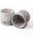 Elite Mermer Desenli Dekoratif Orta Boy Silindir Beton Saksı - 14CM x 13 cm 2 Litre 1 Adet 5