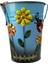 Elite Çiçekli Saplı Metal Kova 16 x 12 cm (1 Adet ) 1 Adet 3
