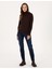 Kadın Kahverengi Slim Fit Basic Kazak 50310886-VR029 4